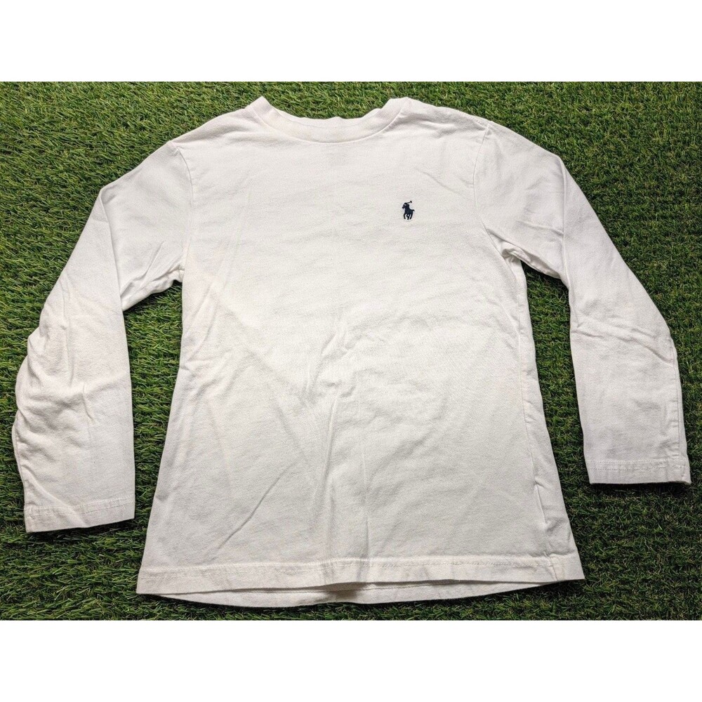 Polo Ralph Lauren Long Sleeve T-Shirt Size 8 White